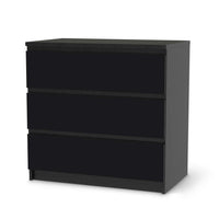 Klebefolie für Möbel Schwarz - IKEA Malm Kommode 3 Schubladen - schwarz