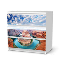 Klebefolie für Möbel Grand Canyon - IKEA Malm Kommode 3 Schubladen  - weiss