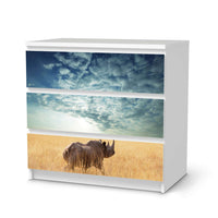 Klebefolie für Möbel Rhino - IKEA Malm Kommode 3 Schubladen  - weiss