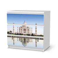 Klebefolie für Möbel Taj Mahal - IKEA Malm Kommode 3 Schubladen  - weiss