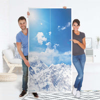 Klebefolie für Möbel Everest - IKEA Pax Schrank 201 cm Höhe - 2 Türen - Folie