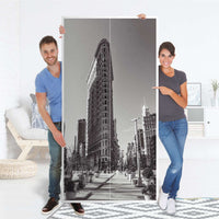 Klebefolie für Möbel Manhattan - IKEA Pax Schrank 201 cm Höhe - 2 Türen - Folie