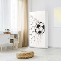 Klebefolie für Möbel Eingenetzt - IKEA Pax Schrank 201 cm Höhe - 2 Türen - Kinderzimmer