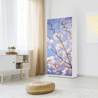 Klebefolie für Möbel Apple Blossoms - IKEA Pax Schrank 201 cm Höhe - 2 Türen - Schlafzimmer