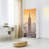 Klebefolie für Möbel Empire State Building - IKEA Pax Schrank 201 cm Höhe - 2 Türen - Schlafzimmer