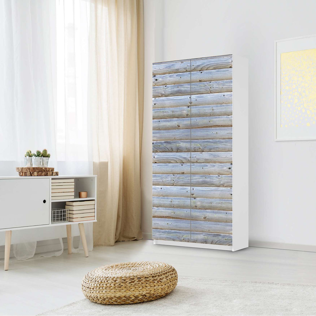 Klebefolie für Möbel Greyhound - IKEA Pax Schrank 201 cm Höhe - 2 Türen - Schlafzimmer