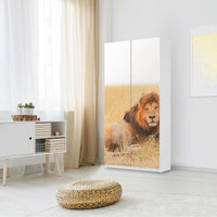 Klebefolie für Möbel Lion King - IKEA Pax Schrank 201 cm Höhe - 2 Türen - Schlafzimmer
