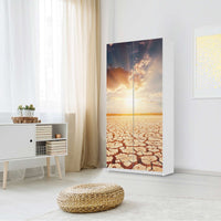 Klebefolie für Möbel Savanne - IKEA Pax Schrank 201 cm Höhe - 2 Türen - Schlafzimmer