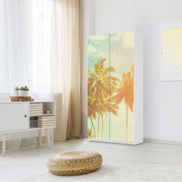 Klebefolie für Möbel Sun Flair - IKEA Pax Schrank 201 cm Höhe - 2 Türen - Schlafzimmer