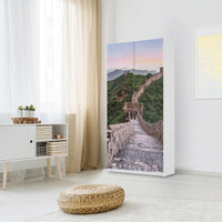 Klebefolie für Möbel The Great Wall - IKEA Pax Schrank 201 cm Höhe - 2 Türen - Schlafzimmer