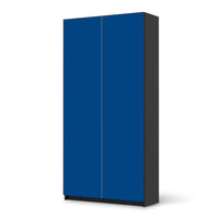 Klebefolie für Möbel Blau Dark - IKEA Pax Schrank 201 cm Höhe - 2 Türen - schwarz