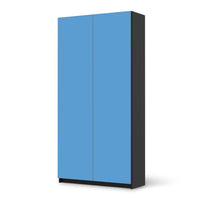 Klebefolie für Möbel Blau Light - IKEA Pax Schrank 201 cm Höhe - 2 Türen - schwarz