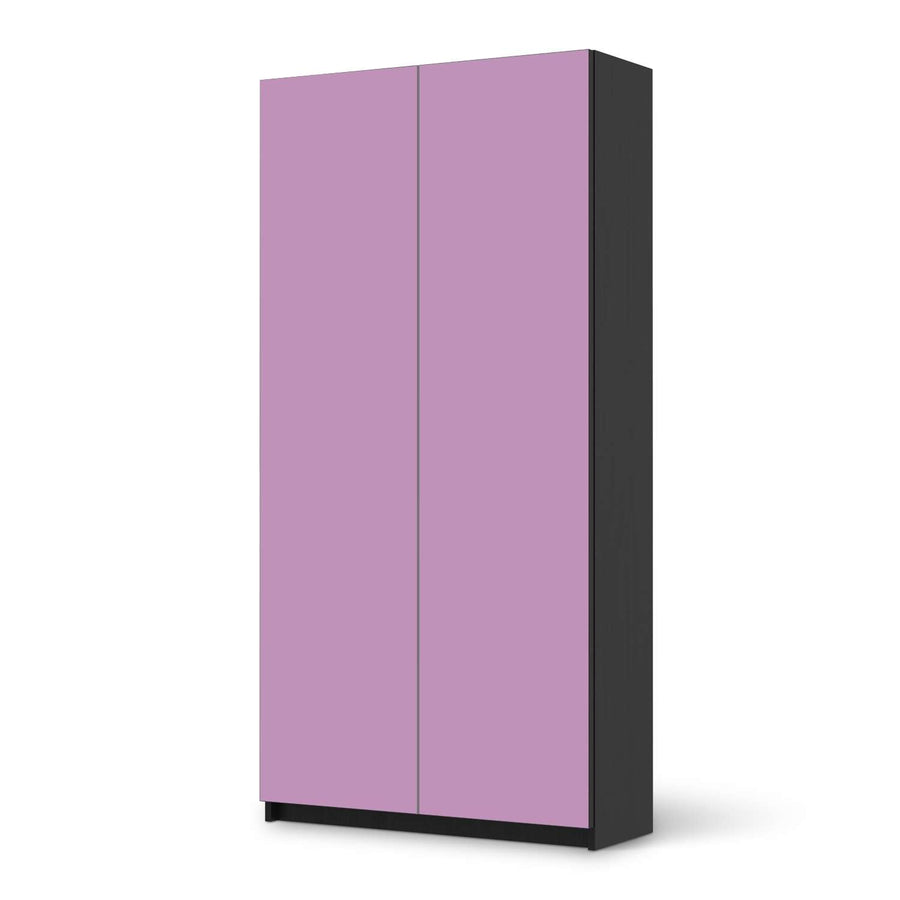 Klebefolie für Möbel Flieder Light - IKEA Pax Schrank 201 cm Höhe - 2 Türen - schwarz