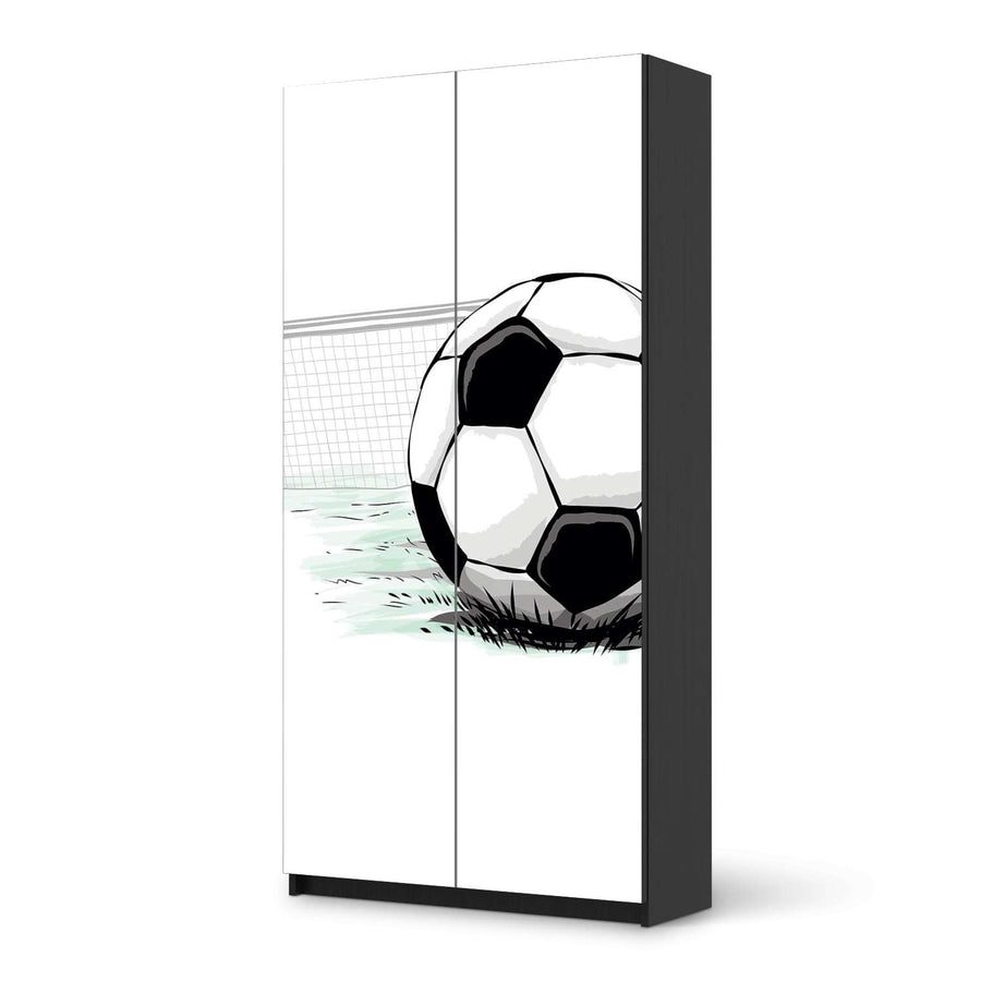 Klebefolie für Möbel Freistoss - IKEA Pax Schrank 201 cm Höhe - 2 Türen - schwarz