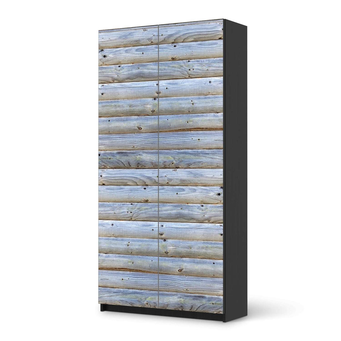 Klebefolie für Möbel Greyhound - IKEA Pax Schrank 201 cm Höhe - 2 Türen - schwarz