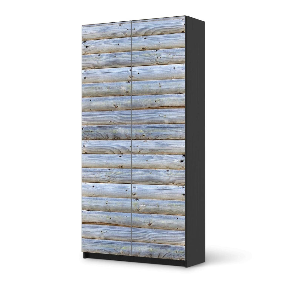 Klebefolie für Möbel Greyhound - IKEA Pax Schrank 201 cm Höhe - 2 Türen - schwarz