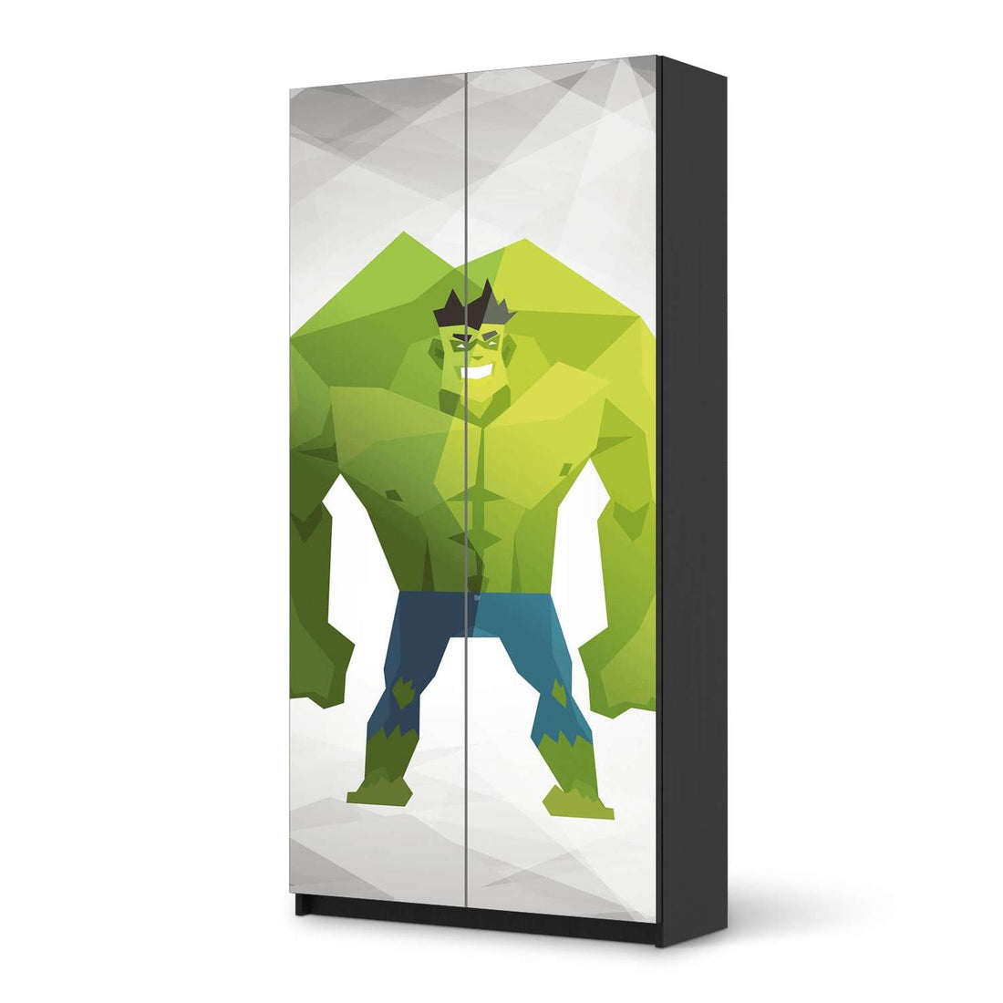 Klebefolie für Möbel Mr. Green - IKEA Pax Schrank 201 cm Höhe - 2 Türen - schwarz