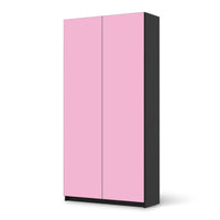 Klebefolie für Möbel Pink Light - IKEA Pax Schrank 201 cm Höhe - 2 Türen - schwarz
