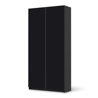 Klebefolie für Möbel Schwarz - IKEA Pax Schrank 201 cm Höhe - 2 Türen - schwarz