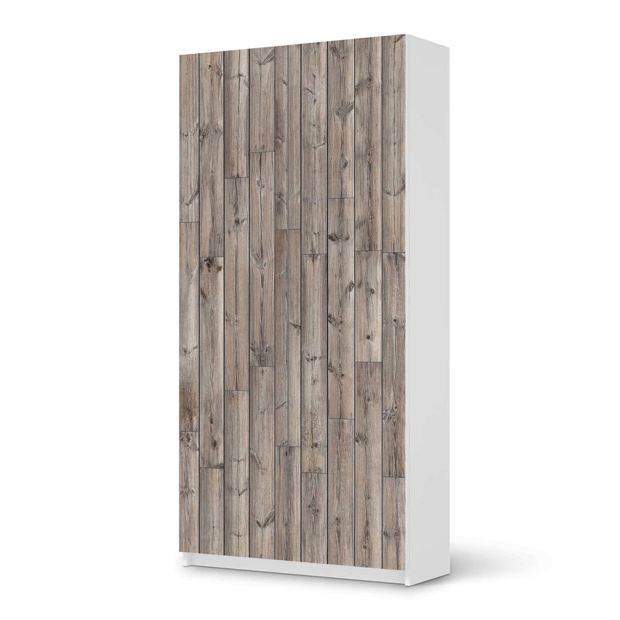 Klebefolie für Möbel Dark washed - IKEA Pax Schrank 201 cm Höhe - 2 Türen - weiss