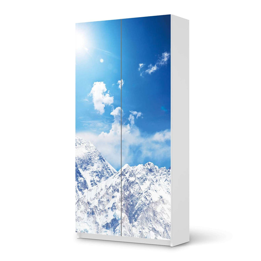 Klebefolie für Möbel Everest - IKEA Pax Schrank 201 cm Höhe - 2 Türen - weiss