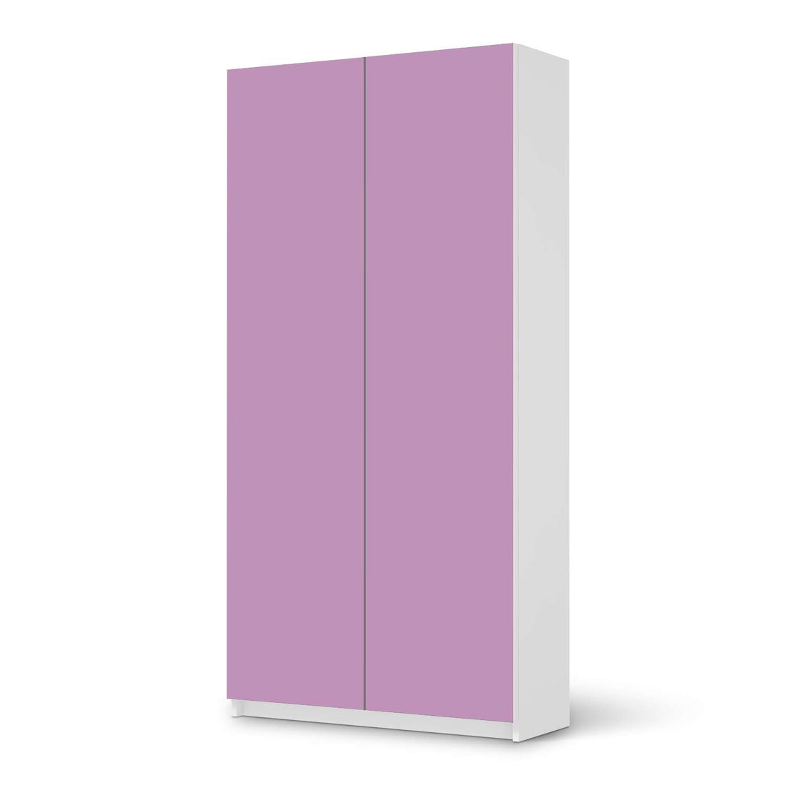 Klebefolie für Möbel Flieder Light - IKEA Pax Schrank 201 cm Höhe - 2 Türen - weiss
