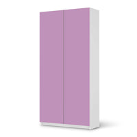 Klebefolie für Möbel Flieder Light - IKEA Pax Schrank 201 cm Höhe - 2 Türen - weiss