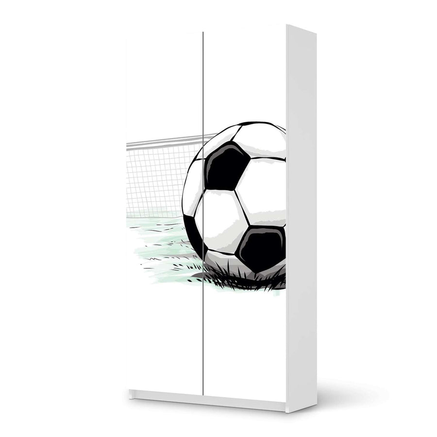 Klebefolie für Möbel Freistoss - IKEA Pax Schrank 201 cm Höhe - 2 Türen - weiss