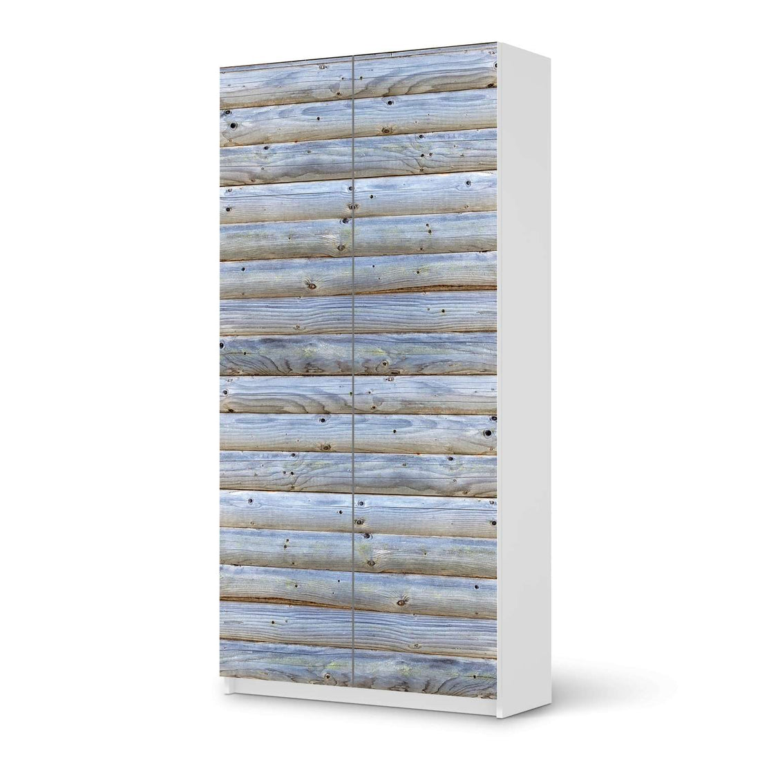Klebefolie für Möbel Greyhound - IKEA Pax Schrank 201 cm Höhe - 2 Türen - weiss