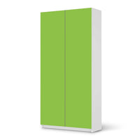 Klebefolie für Möbel Hellgrün Dark - IKEA Pax Schrank 201 cm Höhe - 2 Türen - weiss