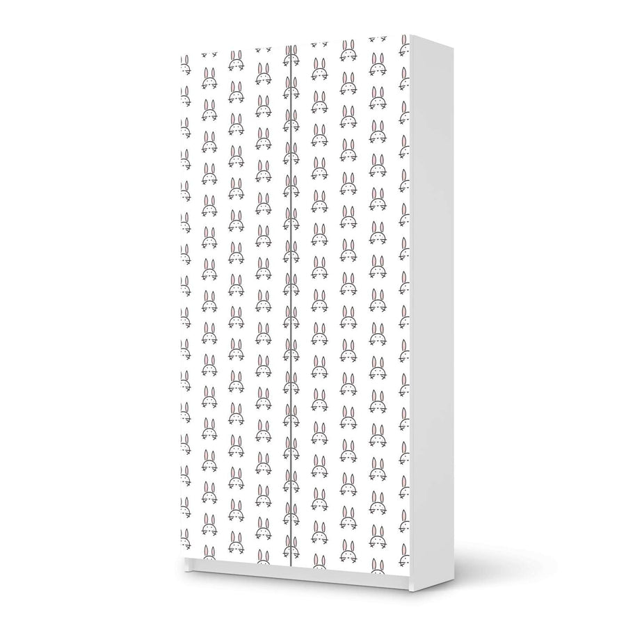 Klebefolie für Möbel Hoppel - IKEA Pax Schrank 201 cm Höhe - 2 Türen - weiss