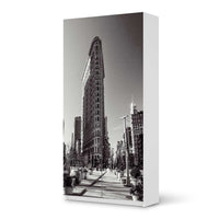 Klebefolie für Möbel Manhattan - IKEA Pax Schrank 201 cm Höhe - 2 Türen - weiss