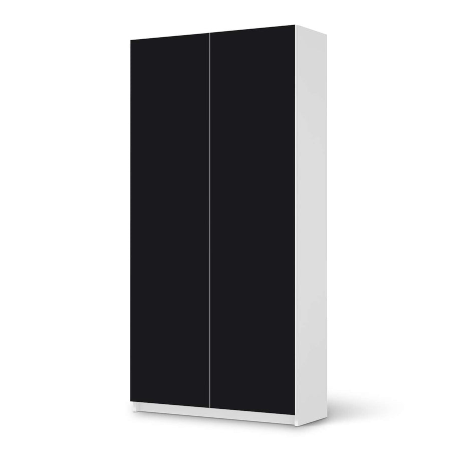 Klebefolie für Möbel Schwarz - IKEA Pax Schrank 201 cm Höhe - 2 Türen - weiss
