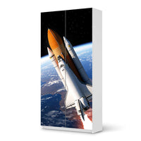 Klebefolie für Möbel Space Traveller - IKEA Pax Schrank 201 cm Höhe - 2 Türen - weiss