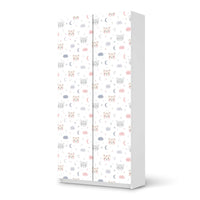 Klebefolie für Möbel Sweet Dreams - IKEA Pax Schrank 201 cm Höhe - 2 Türen - weiss