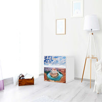 Klebefolie für Möbel Grand Canyon - IKEA Stuva / Fritids Kommode - 2 Schubladen - Kinderzimmer