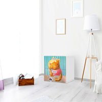 Klebefolie für Möbel Leopard - IKEA Stuva / Fritids Kommode - 2 Schubladen - Kinderzimmer