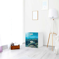 Klebefolie für Möbel Underwater World - IKEA Stuva / Fritids Kommode - 2 Schubladen - Kinderzimmer