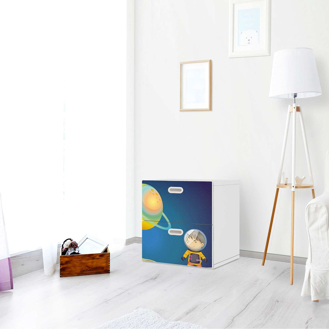 Klebefolie für Möbel Young Explorer - IKEA Stuva / Fritids Kommode - 2 Schubladen - Kinderzimmer