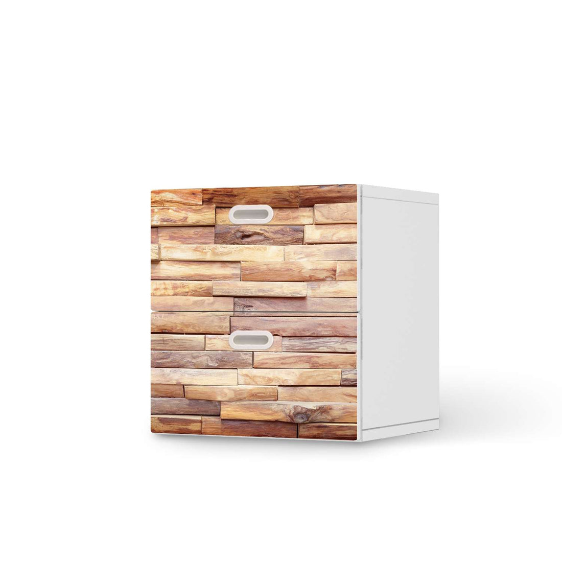 Klebefolie für Möbel Artwood - IKEA Stuva / Fritids Kommode - 2 Schubladen  - weiss