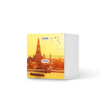 Klebefolie für Möbel Bangkok Sunset - IKEA Stuva / Fritids Kommode - 2 Schubladen  - weiss