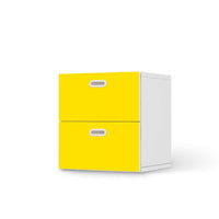 Klebefolie für Möbel Gelb Dark - IKEA Stuva / Fritids Kommode - 2 Schubladen  - weiss