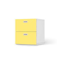 Klebefolie für Möbel Gelb Light - IKEA Stuva / Fritids Kommode - 2 Schubladen  - weiss