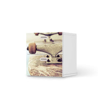 Klebefolie für Möbel Skateboard - IKEA Stuva / Fritids Kommode - 2 Schubladen  - weiss
