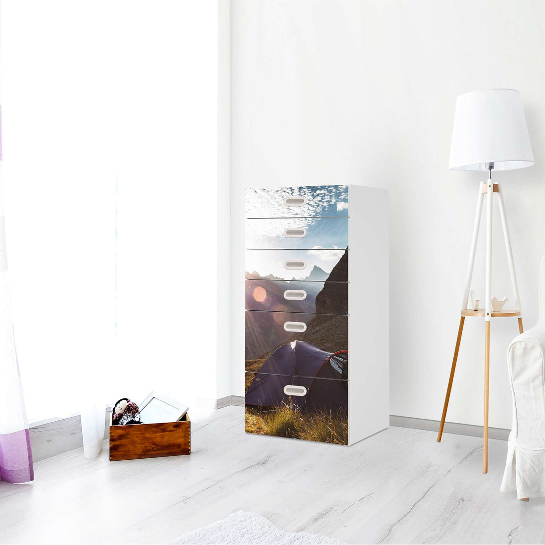 Klebefolie für Möbel Into the Wild - IKEA Stuva / Fritids Kommode - 6 Schubladen - Kinderzimmer