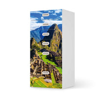 Klebefolie für Möbel Machu Picchu - IKEA Stuva / Fritids Kommode - 6 Schubladen  - weiss