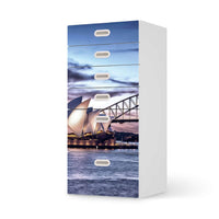 Klebefolie für Möbel Sydney - IKEA Stuva / Fritids Kommode - 6 Schubladen  - weiss