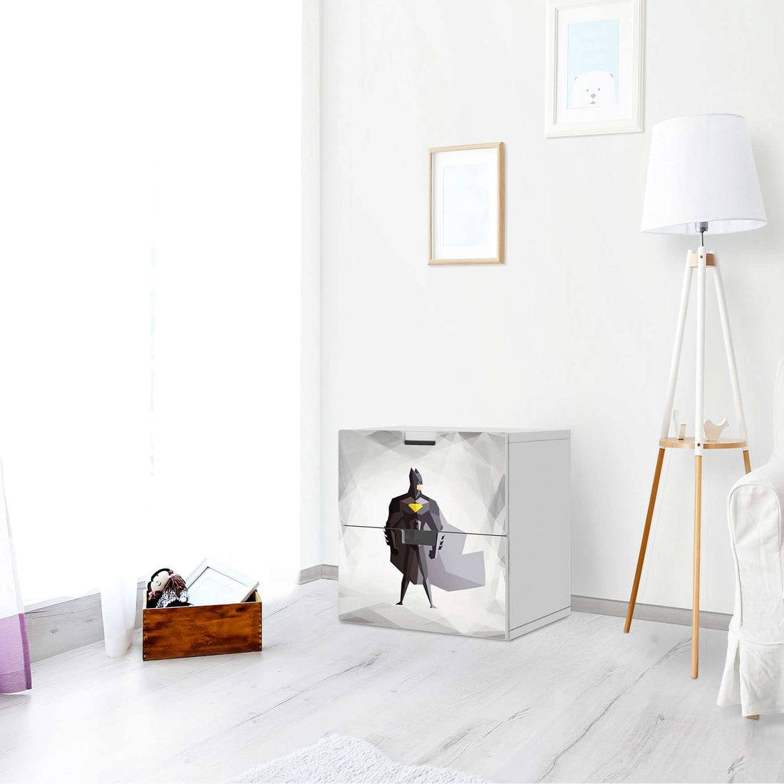 Klebefolie für Möbel Mr. Black - IKEA Stuva Kommode - 2 Schubladen - Kinderzimmer