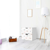 Klebefolie für Möbel Sweet Dreams - IKEA Stuva Kommode - 2 Schubladen - Kinderzimmer