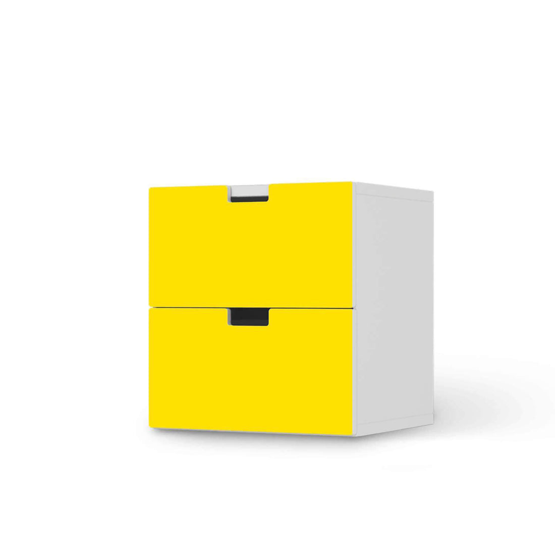 Klebefolie für Möbel Gelb Dark - IKEA Stuva Kommode - 2 Schubladen  - weiss